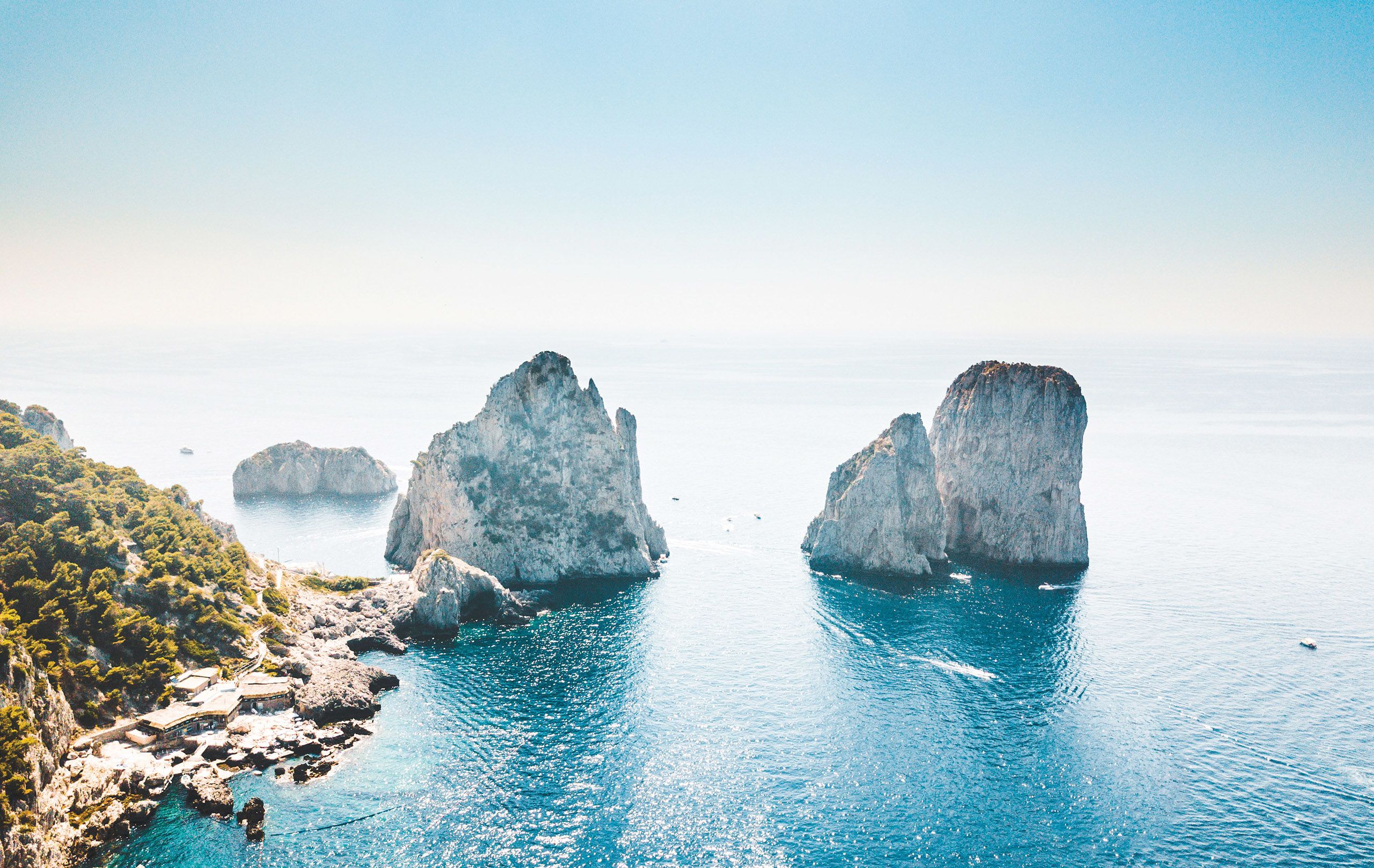 Rocky bluff in Capri